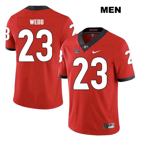 Georgia Bulldogs Men's Mark Webb #23 NCAA Legend Authentic Red Nike Stitched College Football Jersey KXF6056MT